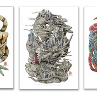 "Miyabori: Tiger" A4 Print - Thumbnail 1