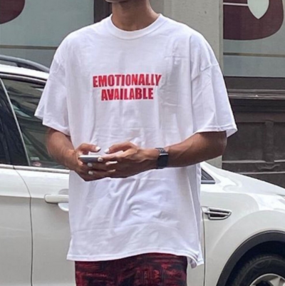 Free Shipping-EMOTIONALLY AVAILABLE TEE