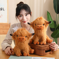 Highland Cow Doll Plush Toy - Thumbnail 3