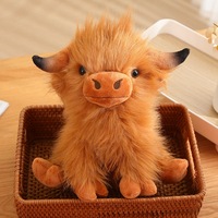 Highland Cow Doll Plush Toy - Thumbnail 4