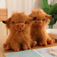 Highland Cow Doll Plush Toy - Thumbnail 1