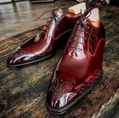  Spring low-heeled lace-up business men's shoes