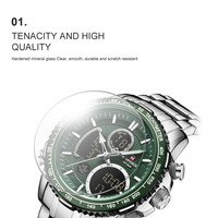 Naviforce NF9128 Mens quartz watches 45.5mm Japanese Movt multi-functional 3ATM causal business sports wristwatches - Thumbnail 3