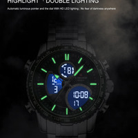 Naviforce NF9128 Mens quartz watches 45.5mm Japanese Movt multi-functional 3ATM causal business sports wristwatches - Thumbnail 4