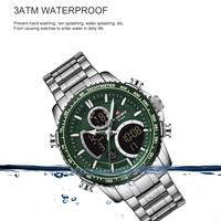 Naviforce NF9128 Mens quartz watches 45.5mm Japanese Movt multi-functional 3ATM causal business sports wristwatches - Thumbnail 5