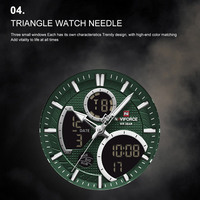 Naviforce NF9128 Mens quartz watches 45.5mm Japanese Movt multi-functional 3ATM causal business sports wristwatches - Thumbnail 6