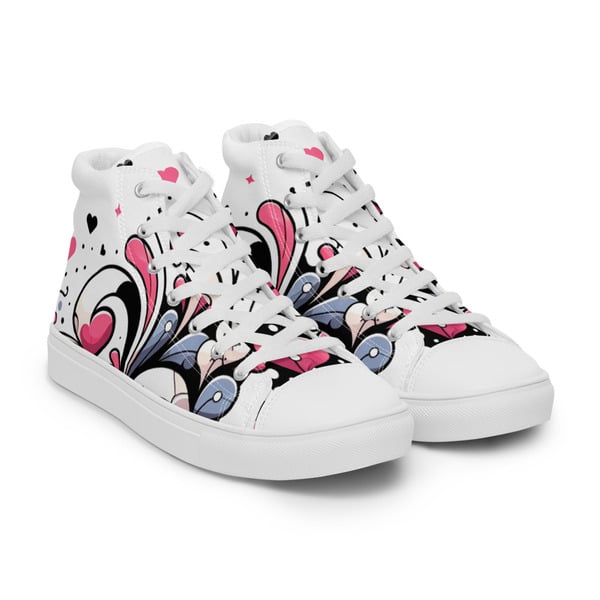 Womens high top canvas shoes 1