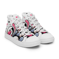 Womens high top canvas shoes 1