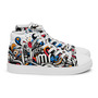 Mens high top canvas shoes 1-2