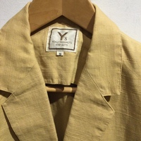 Y’s yellow linen jacket 70’s - Thumbnail 4