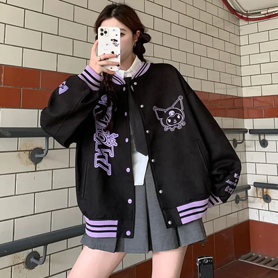 Kawaii Kuromi Bomber Jacket