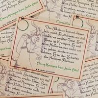 Krampus Custom Horror Christmas Trading Card - Thumbnail 3