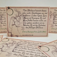 Krampus Custom Horror Christmas Trading Card - Thumbnail 5