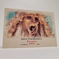 Krampus Custom Horror Christmas Trading Card - Thumbnail 6