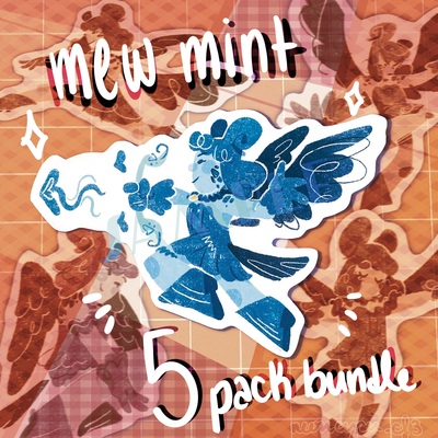 Mew Mint Stickers (5 pack bundle)
