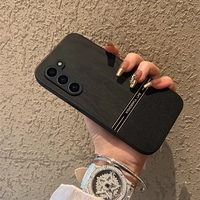 Wood Pattern Leather Case For Samsung S24 23 22 SG806 - Thumbnail 6