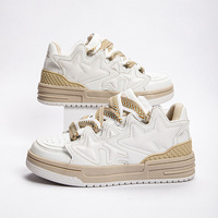 Fashion Star Black White Sneakers For Women - Thumbnail 1