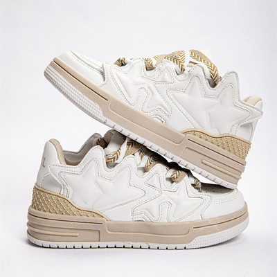 Fashion Star Black White Sneakers For Women