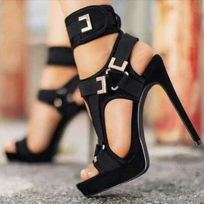 Women's fish mouth high heel stiletto low top fashion sandals 5 colors
