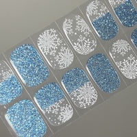 Nailart by Aria | Let It Snow | Semi-cured Gel Nail Wraps - Thumbnail 4