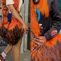 Furry Heart Shoulder Bag - Thumbnail 2
