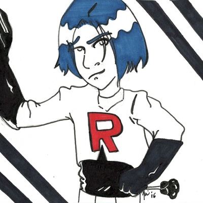 Team rocket jesse and james original drawing set