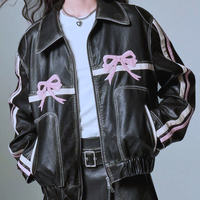 VINTAGE BOW LEATHER JACKET  - Thumbnail 1