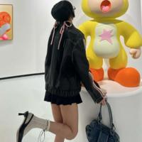 VINTAGE BOW LEATHER JACKET  - Thumbnail 3