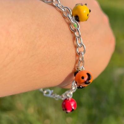 Rainbow junimo charm bracelet