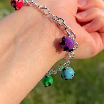 Rainbow junimo charm bracelet