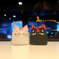 Cat Bucket original cute three-dimensional cat keychain school bag jewelry pendant - Thumbnail 4