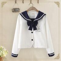 New Cute College Style Navy Collar Uniform Suit - Thumbnail 2