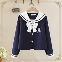 New Cute College Style Navy Collar Uniform Suit - Thumbnail 3