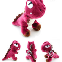 Cute Dinosaur Plush Pendant Keychain - Thumbnail 4