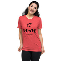 "Be Brave" - Unisex, Christian Short sleeve t-shirt - Thumbnail 2