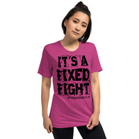 "It's a Fixed Fight" -  Unisex, Short sleeve t-shirt - Thumbnail 4