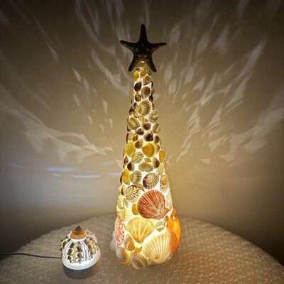 Christmas tree shell lamp night light desktop ornaments atmosphere light