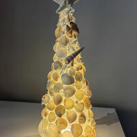 Christmas tree shell lamp night light desktop ornaments atmosphere light - Thumbnail 3