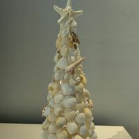 Christmas tree shell lamp night light desktop ornaments atmosphere light - Thumbnail 4