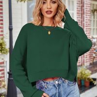 Solid Colour Fashion Elegant Women Sweater - Thumbnail 3