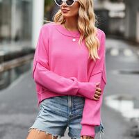 Solid Colour Fashion Elegant Women Sweater - Thumbnail 8