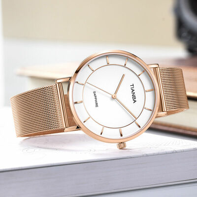 Tianba solar watches tm9006 sapphire valentine‘s day lovers gift 3atm causal business wristwatch