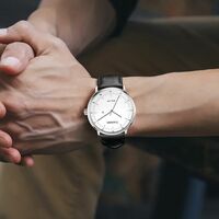 Tianba solar watches TB9001 38mm case leather strap 3ATM causal business wristwatch - Thumbnail 6