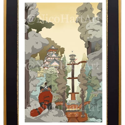 Pandas in the trees poster