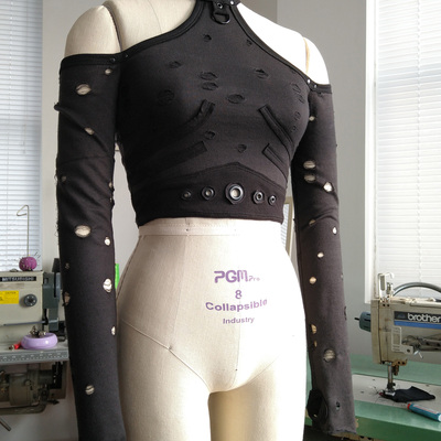 Ooak dark days halter top - Thumbnail 4