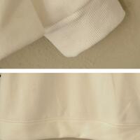 Preppy style cartoon cat embroidered round neck long-sleeved sweatshirt - Thumbnail 4