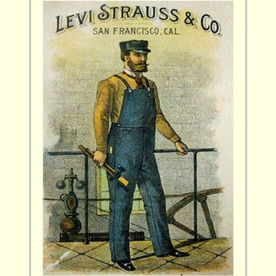 Rare vintage levi jeans poster #3, unique men's decor gift