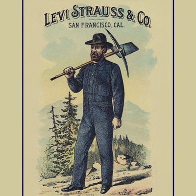 Rare vintage levi jeans poster #4, unique men's decor gift