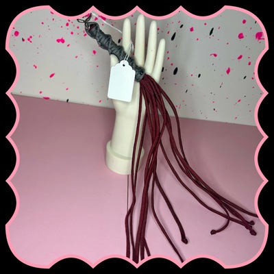 Burgundy grey  light weight flogger 