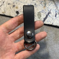 Leather keyfob w/ snap & D-Ring - Thumbnail 5